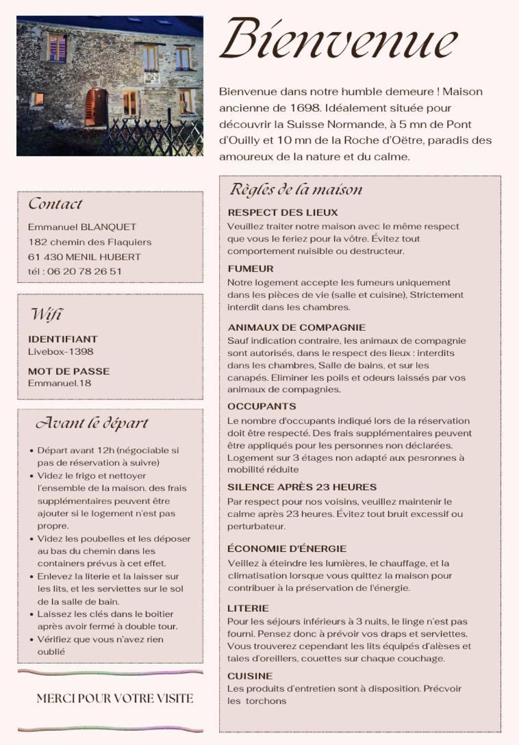 Gite De Campagne Tres Calme Ménil-Hubert-sur-Orne Exteriör bild